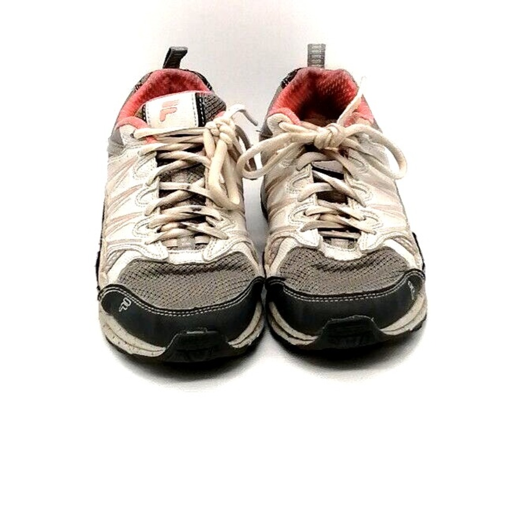 Fila Shoes Womens Gray Pink 9.5 Running Sneakers Comfort Low Top 5JM00234 263